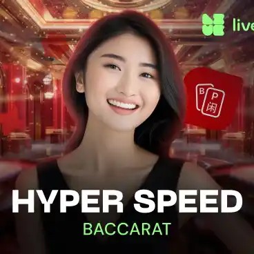 Hyper Speed Baccarat slot visual from Evolution available on voltslot.be