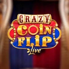 Crazy Coin Flip logo by Evolution at Volt Casino