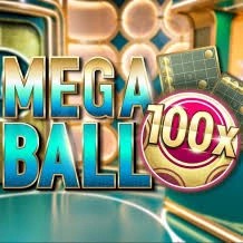 Live Dealer logo of Mega Ball 100x from Evolution at Volt Casino