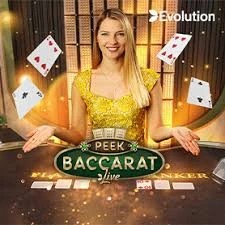 Peek Baccarat by Evolution, showcased at voltslot.be – game logo